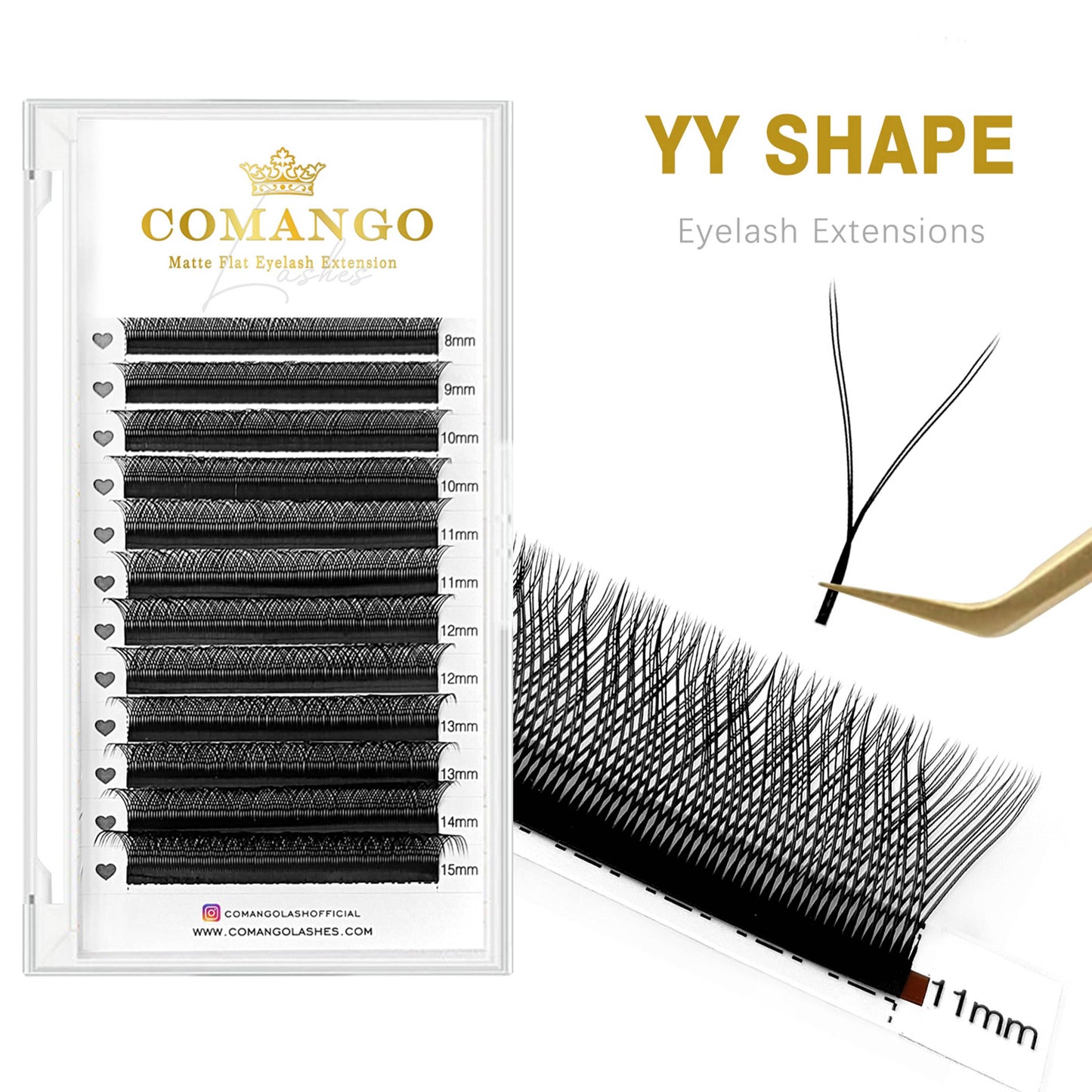 YY Shape Lashes Extension Premade Volume Fans | CoMango