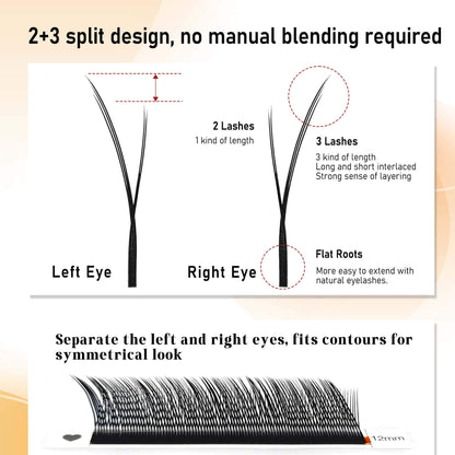 Fox / Kitten YY Lash Extensions 0.07