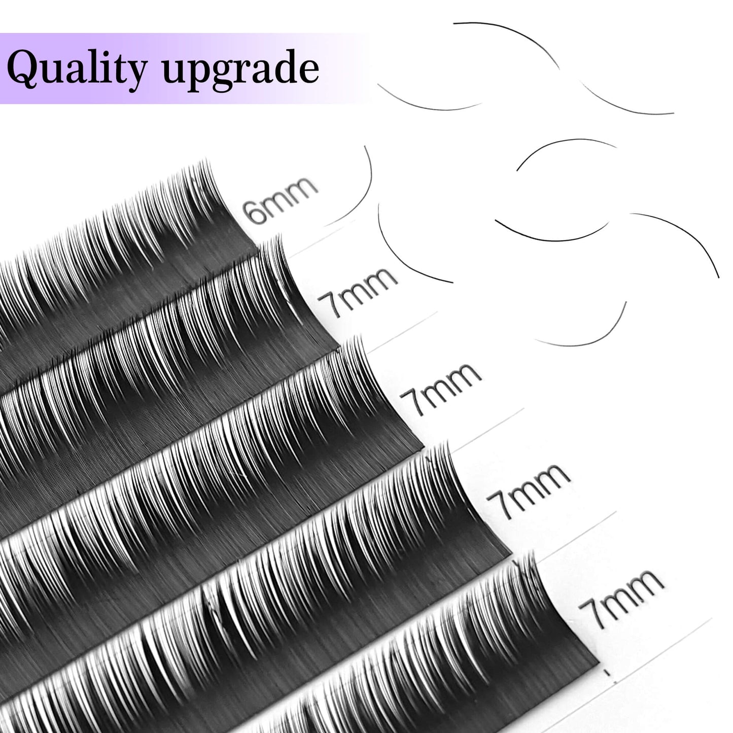 Bottom Lashes Extensions | Mix5-7mm