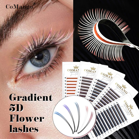 Ombre Colored 5D Flower Fairy Spike Lash Extensions