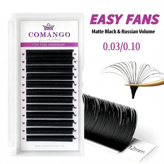 Easy Fans Volume Lashes Extensions Cashmere 0.03/0.10 | CoMango