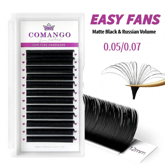 Easy Fans Volume Lashes Extensions Cashmere 0.05/0.07 | CoMango