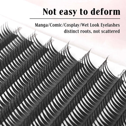 Wet Lash Extensions Anime Lashes