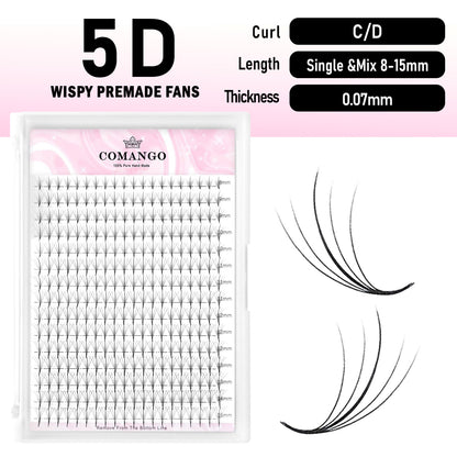 300 Fans-5D 7D 9D Premade Wispy Fans Lash Extensions