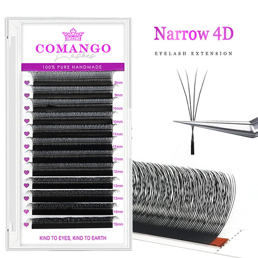 Narrow 4D Technical Fibers Eyelash Extensions