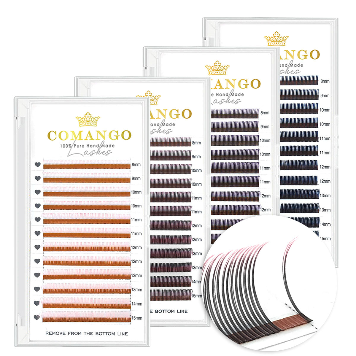 Ombre Colored 5D Flower Fairy Wispy Lash Extensions