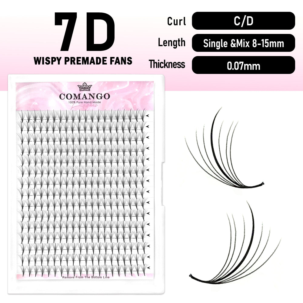 300 Fans-5D 7D 9D Premade Wispy Fans Lash Extensions
