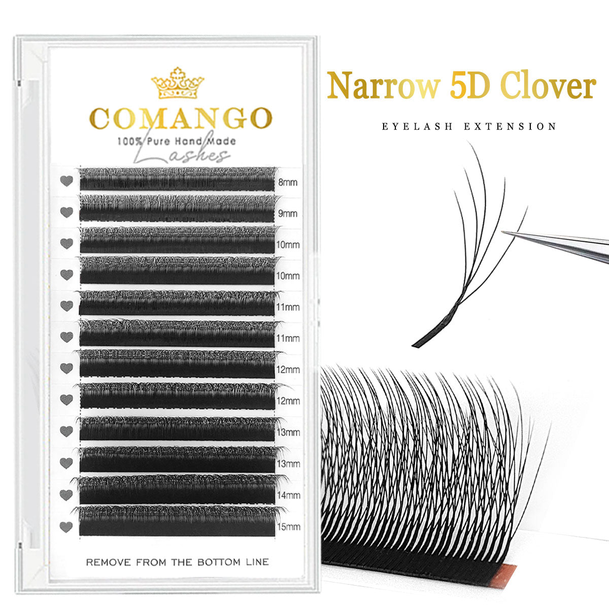 Narrow 5D Clover Lash Extensions