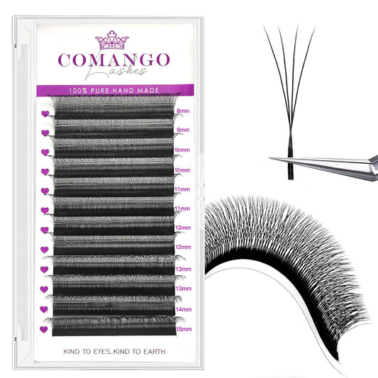 Narrow 4D Technical Fibers Eyelash Extensions