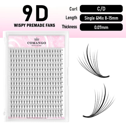 300 Fans-5D 7D 9D Premade Wispy Fans Lash Extensions
