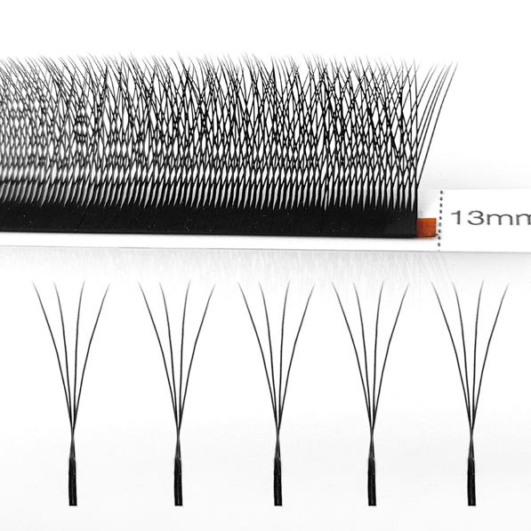 Narrow 4D Technical Fibers Eyelash Extensions