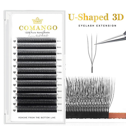 3U Lash Extensins U-Shape 3D Lashes