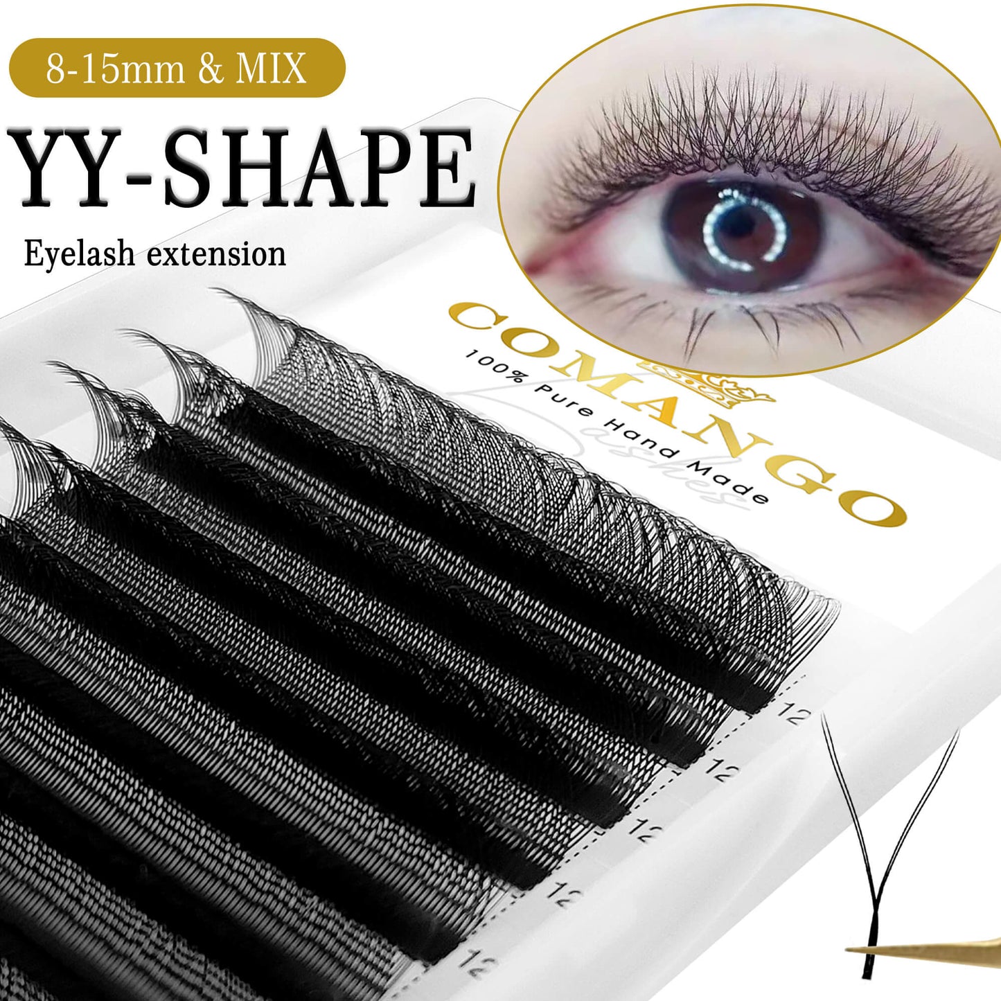 YY Shape Lashes Extension Premade Fans