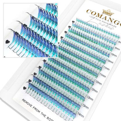 Colored Glitter Spire Anime Lash Extensions